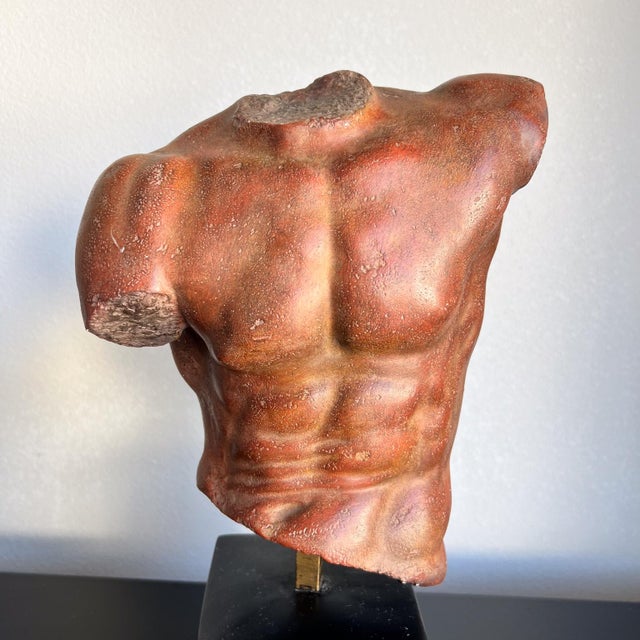 AMBIANIC presents 1991 Plaster Male Torso Sculpture Sergey Eylanbekov Plaster Sculpture by Russian sculptor Sergey...