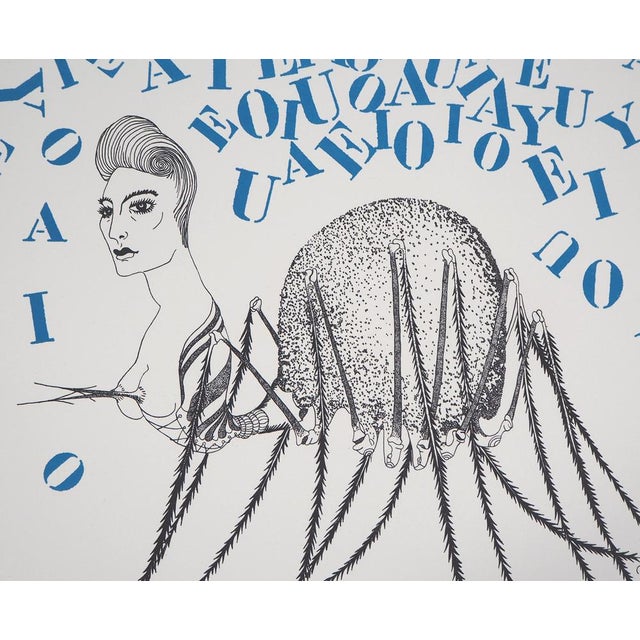 Félix Labisse, The Tarantula of Letters, 1974, Original Lithograph For Sale - Image 4 of 6
