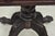 Antique American Empire Carved Paw Foot Pedestal Base Work Stand Side Table For Sale - Image 13 of 18