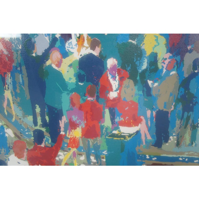 Wood LeRoy Neiman "Chicago Options" 1990 Hand Signed Serigraph Stock Market Framed For Sale - Image 7 of 12