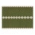 Handmade New Zealand Wool Dhurrie, Olive Green and White Diamond Rug- 10'x14' For Sale