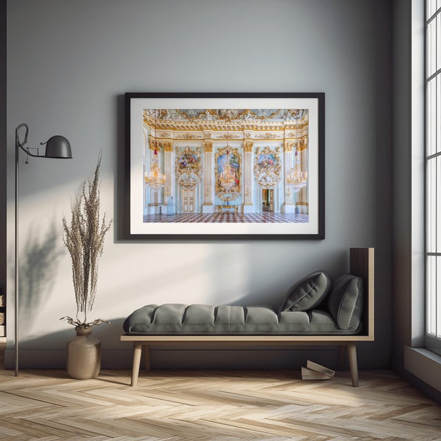 Richard Silver Nymphenburg Palace Entrance – Historic Munich Architectural Fine Art Photography 40" X 60" For Sale - Image 4 of 5