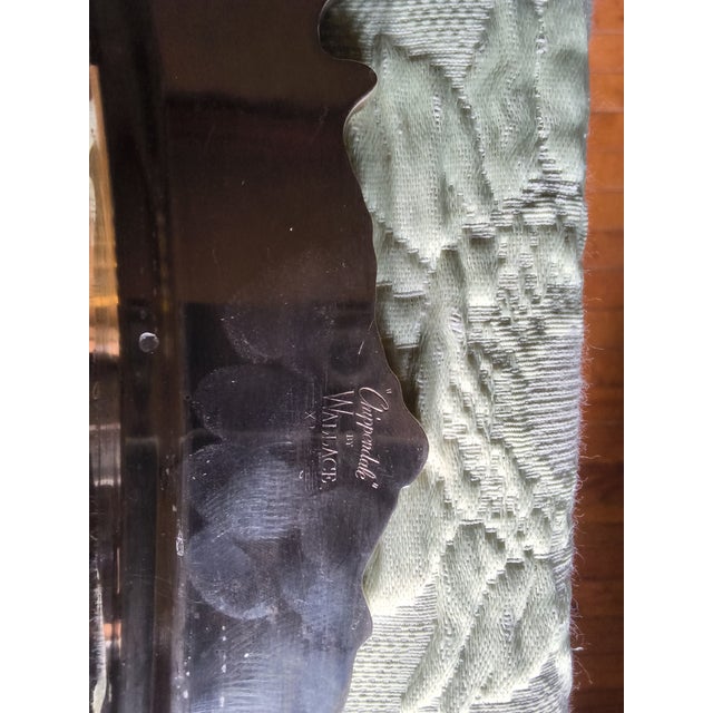 1960s Silver Trays for Holiday Entertaining. Vintage Reed & Barton Carving Tray and Wallace Triple Serving Platter For Sale - Image 6 of 14