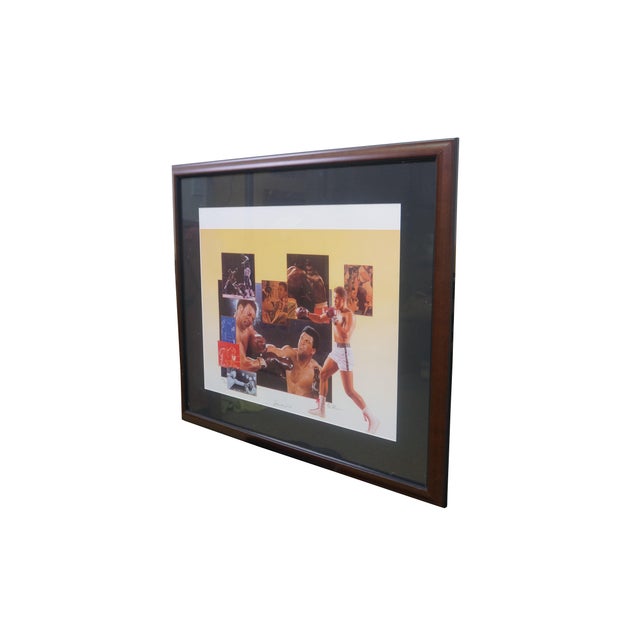 Realism Late 20th Century Muhammad Ali Michael Elins Signed Limited Edition Boxing Collage 31" For Sale - Image 3 of 14