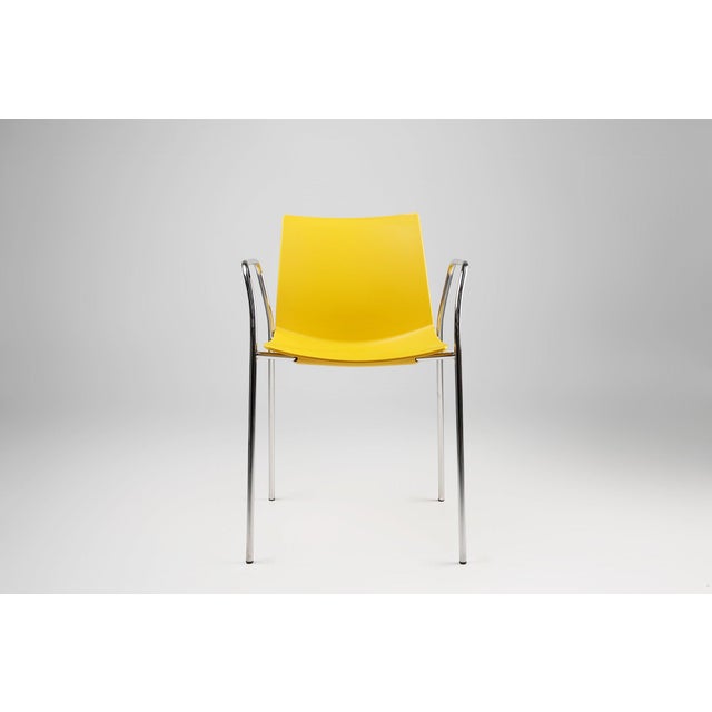 Bright, playful, and effortlessly functional, this Belgian-designed chair from the early 2000s combines contemporary...
