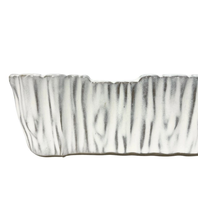 Mid Century Modernist Ikebana Ceramic Vase For Sale - Image 6 of 10