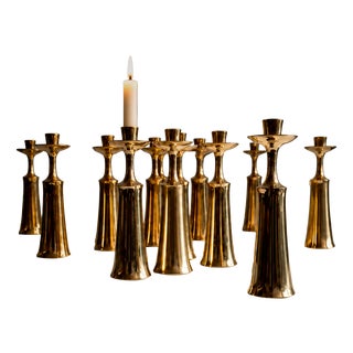 Candleholders by Jens Harald Quistgaard for Dansk Design, 1950s, Set of 2 For Sale