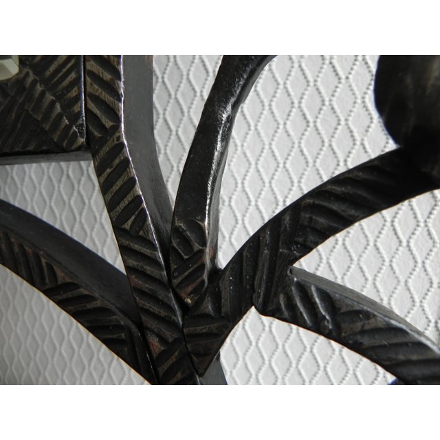 Art Deco Mirror with Faceted Glass in a Steel Frame For Sale - Image 12 of 18