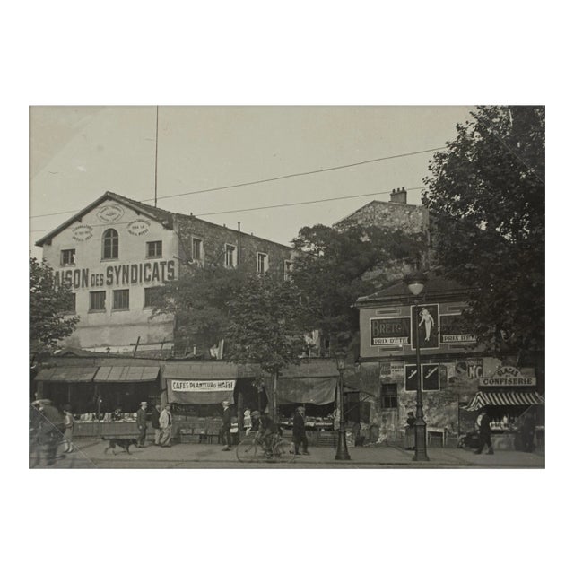 Place du Combat, Paris circa 1930 - Silver Gelatin Black and White Photography For Sale