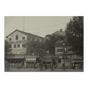 Place du Combat, Paris circa 1930 - Silver Gelatin Black and White Photography