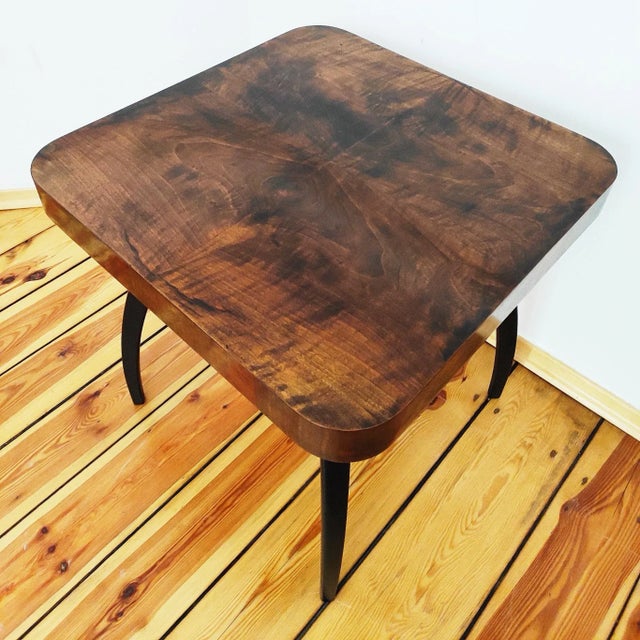 Wood Coffee Table by J. Halabala for Up Závody, Czechoslovakia, 1940s For Sale - Image 7 of 11