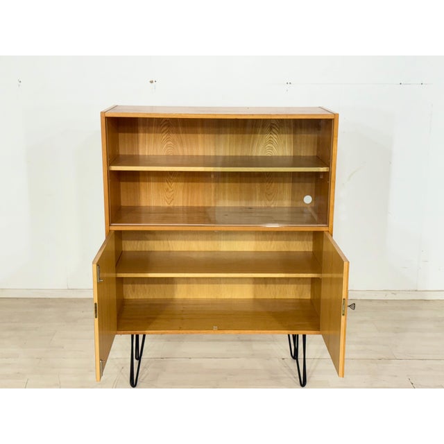 Contemporary Vintage Highboard in Ash from VEB Hellerau For Sale - Image 3 of 14