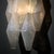 Transparent Iridescent Venetian Glass Sconces, Polyhedral, Murano, Italy For Sale - Image 8 of 9