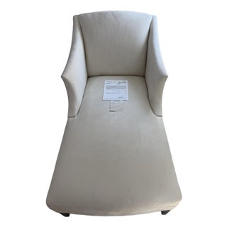Cream Upholstered Chaise Lounge by Mitchell Gold + Bob Williams For Sale