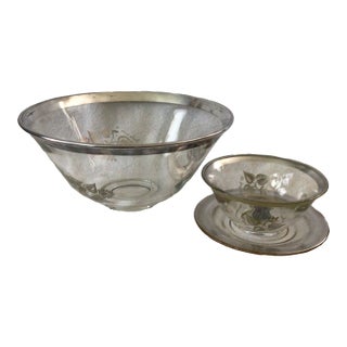 Georges Briard Chip, and Dip With Dip Dish-Set of 3 For Sale