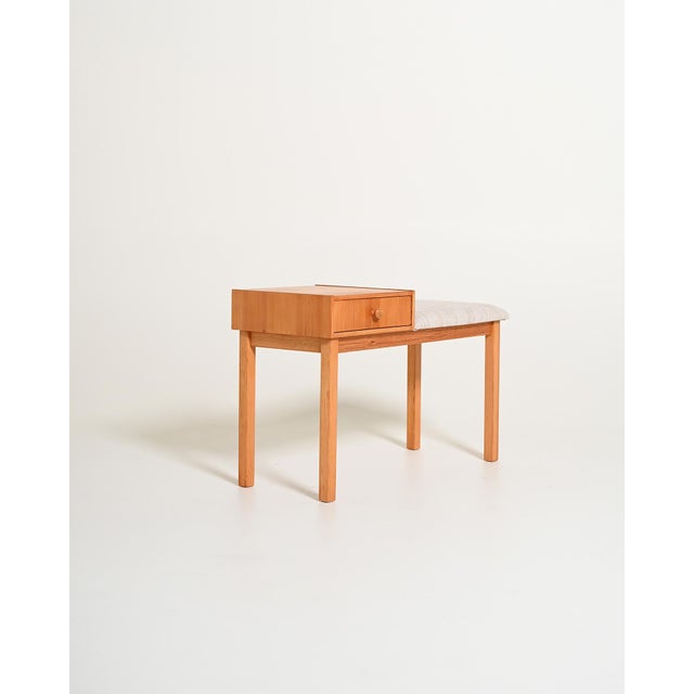 Vintage Gossip Bench in Oak, 1980s For Sale - Image 4 of 10