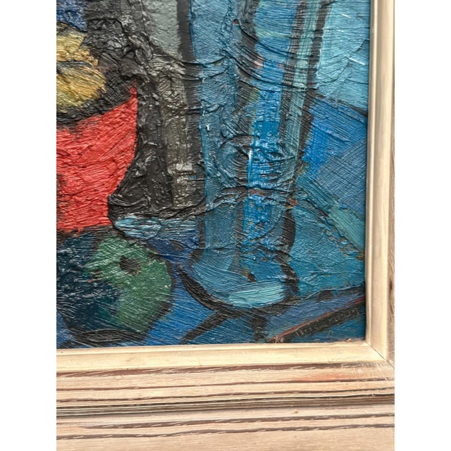 Stig Thiderman, Still Life with Jugs & Fruits, 1950s, Oil on Panel, Framed For Sale - Image 15 of 18