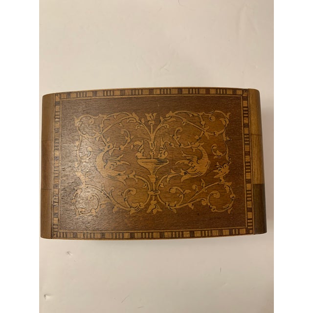 Vintage Lador Switzerland Wooden Inlaid Designed Music Box Chairish