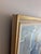 Mid-Century Modern 'Woman in a Blue Coat' Vintage Swedish Cubist Figurative Oil Painting, Framed For Sale - Image 6 of 11