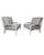 Modern Pair of Bobbin Armchairs With Plush Upholstered Cushions & Backs For Sale - Image 3 of 6