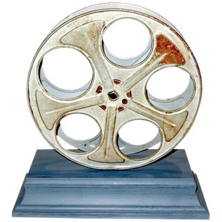 Motion Picture Cinema Reel Mounted as Sculpture For Sale