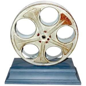 Motion Picture Cinema Reel Mounted as Sculpture