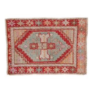 Vintage Distressed Oushak Rug - 2'6" x 3'7" For Sale