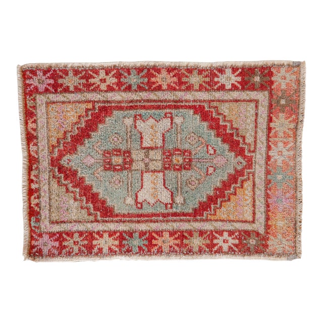 Vintage Distressed Oushak Rug - 2'6" x 3'7" For Sale