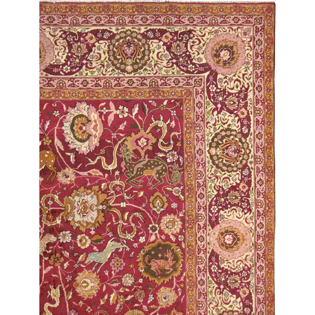 Galerie Shabab Collection Early 20th Century Indian Lahore Rug For Sale - Image 4 of 10