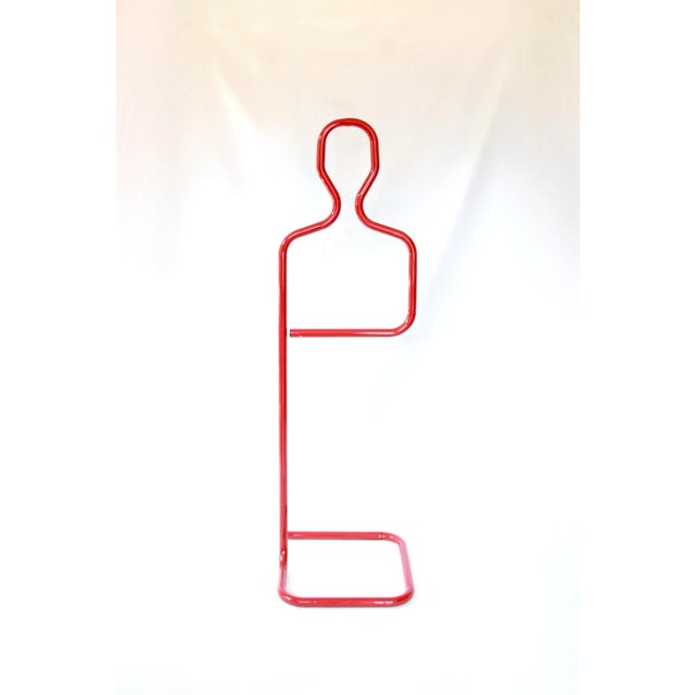 Postmodern Tubular Silent Valet Stand from Servorosso, Italy, 1980s For Sale - Image 9 of 12