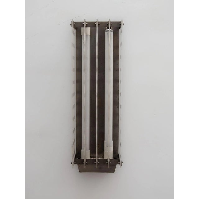 Metal Bauhaus Wall Light, 1930 For Sale - Image 7 of 10