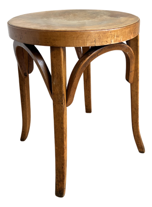 Vintage Bentwood Stool by Joamin Baumann for Baumann, 1940s