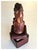 Very Petite hand carved African woman bust trinket box. I brought these two lovely vintage treasures together by attaching...