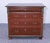 Maroon Small Antique Painted Pine Chest of 4 Drawers, Late 19th Century For Sale - Image 8 of 9