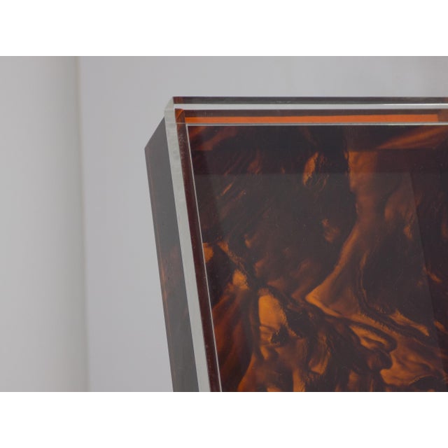 Vintage Square Box in Acrylic, 1970s For Sale - Image 10 of 12