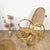Rattan and Cane Rocking Chair, 1970s For Sale - Image 10 of 10