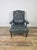 Antique Library Chair in Leather, 1860s For Sale - Image 4 of 6