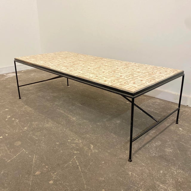 1960s Arden Riddle Tile Top Coffee Table Chairish