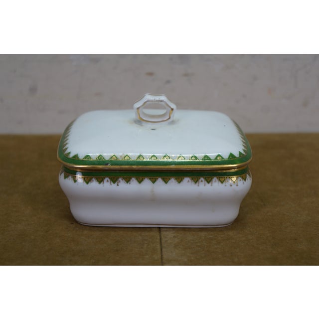 Antique Porcelain Ceramic Lidded Butter Dishes Casseroles Tureens 6" - Set of 5 For Sale - Image 4 of 18