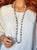 Early 20th Century Vintage Art Deco Chinese Hand-Painted Floral Porcelain Necklace, 1930s, 41" For Sale - Image 5 of 9