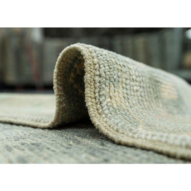 Textile Turkish Oushak Rug 3'1"x 6'7" #19006 For Sale - Image 7 of 8