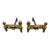 Vintage French Louis XVI Brass Andirons With Acorn Finials & Swag Detail, a Pair For Sale