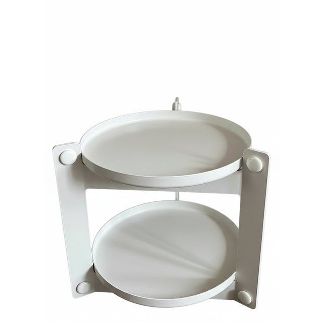 White Side Table by Luigi Massoni for Guzzini, 1980s For Sale - Image 8 of 13
