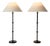 Turned Metal Table Lamps by Jacques Adnet, 1980s, Set of 2 For Sale