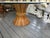 The McGuire 1960s Large Round Rattan Bamboo Dining Table with Glass Top is a stylish and unique piece of furniture for any...