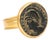 21 Karat Ring W/ Bronze Coin Portrait, Size 7.75 For Sale