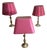 Louis XV Bronze Table Lamps, Set of 3 For Sale