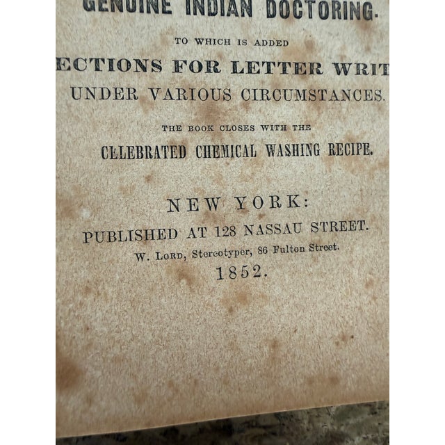 Paper 1852 the House-Keeper’s Guide and Indian Doctor Antique Household Remedy and Receipt Book For Sale - Image 7 of 12