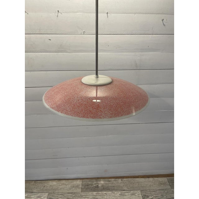 1970s Space Age UFO Glass Ceiling Lamp attributed to Umage for Astaria, 1970s For Sale - Image 5 of 6
