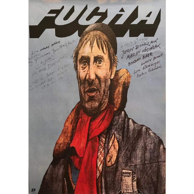 Original 1984 Polish Movie Poster, Fucha For Sale